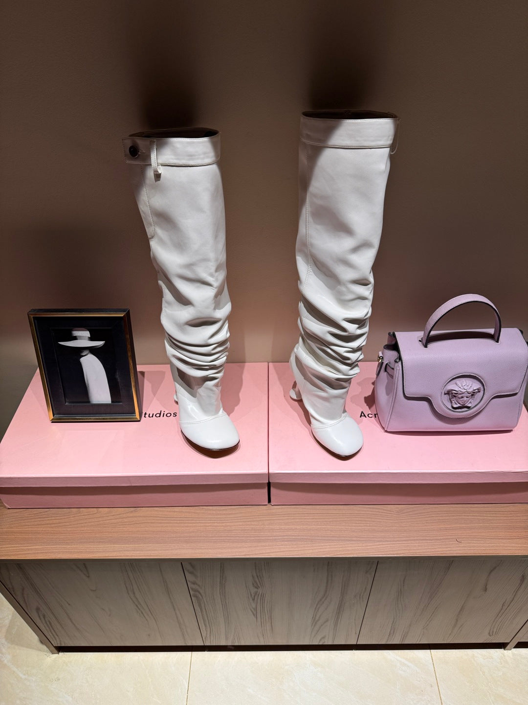 Loewe Toy Over Boots White Leather 524993