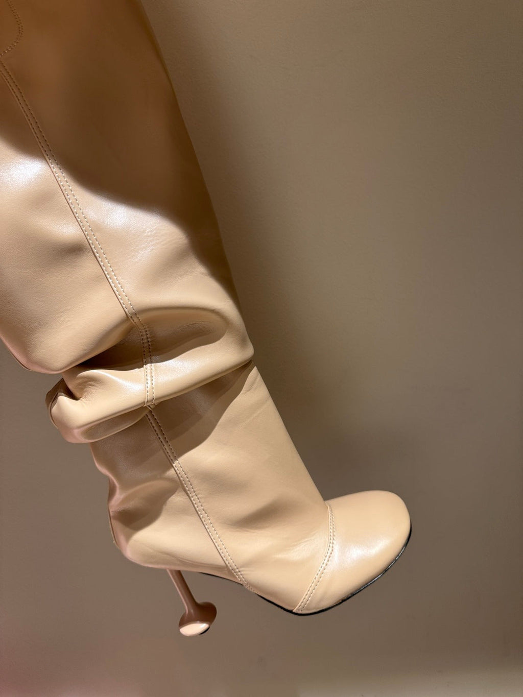 Loewe Toy Over Boots Beige Leather 524995