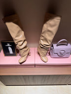 Loewe Toy Over Boots Beige Leather 524995