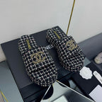 CC 25 Flatform Slide Black Fabric 238492