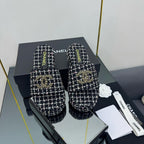 CC 25 Flatform Slide Black Fabric 238492
