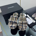 CC 25 Flatform Slide Multicolor Fabric 238493