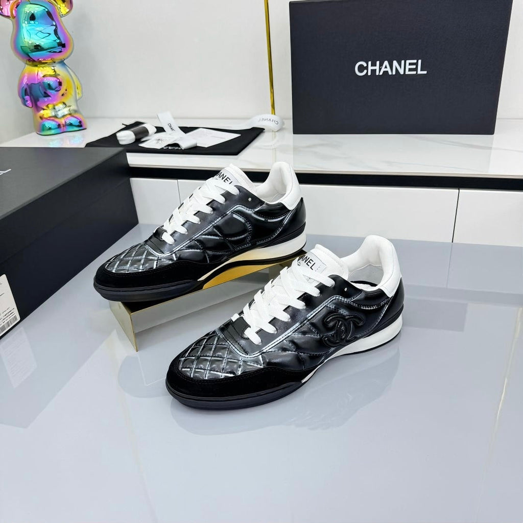 CC 25 Trainers White & Black Cowhide 413829