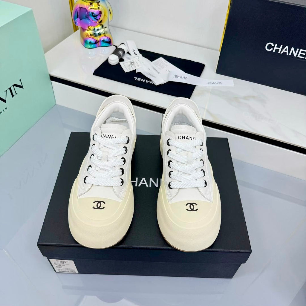CC 25C Sneakers 50mm White Sheepskin Mesh 413844