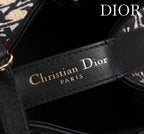 CD Toujours Small Bag 23 Diamond Black Beige Leather 280283