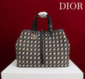 CD Toujours Bag 37 Diamond Black Beige Leather