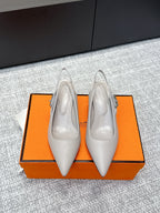 HM Lover Pump 40mm Taupe Grey Calfskin 461890
