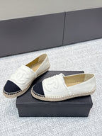 CC Espadrilles Black White Canvas 653921