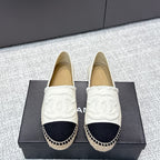 CC Espadrilles Black White Canvas 653921