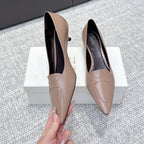 The Row Viv Kitten Pumps 3.5cm Light Brown Sheepskin 451300
