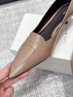 The Row Viv Kitten Pumps 3.5cm Light Brown Sheepskin 451300