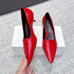 The Row Viv Kitten Pumps 3.5cm Red Sheepskin 451301