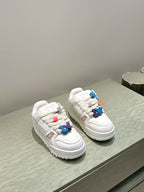 LV Trainer Maxi Sneakers White Calfskin Mesh 515193