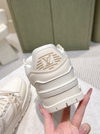 LV Trainer Maxi Sneakers White Calfskin Mesh 515198