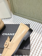 CC 26SS Loafers 3cm Beige Cowhide 653490