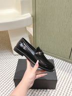 CC 26SS Loafers 3cm Black Patent Leather 653491