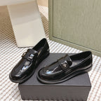CC 26SS Loafers 3cm Black Patent Leather 653491