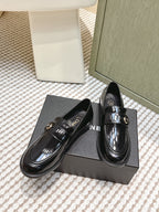 CC 26SS Loafers 3cm Black Patent Leather 653491