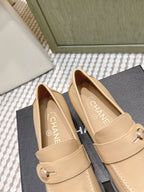 CC 26SS Loafers 6cm Beige Cowhide 653496