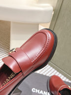 CC 26SS Loafers 6cm Burgundy Cowhide 653498