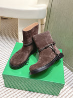 BV James Ankle Boot Coffee Brown Suede 548535