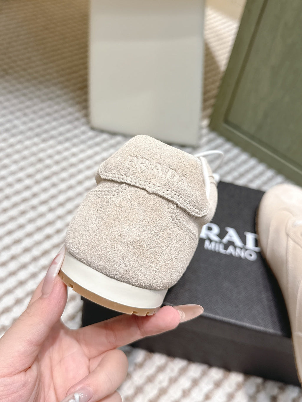 Pra 2025 Sneaker Beige Suede 556294