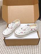 CD Saltwind Sneakers White Dove & Rose Embroidery Canvas 632440