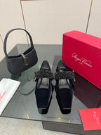 RV Belle Vivier Mary Janes Black Velvet 629888