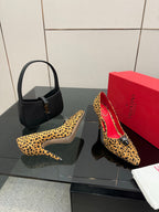 VT Panthea Pumps 105Mm Leopard Print Goatskin 630178