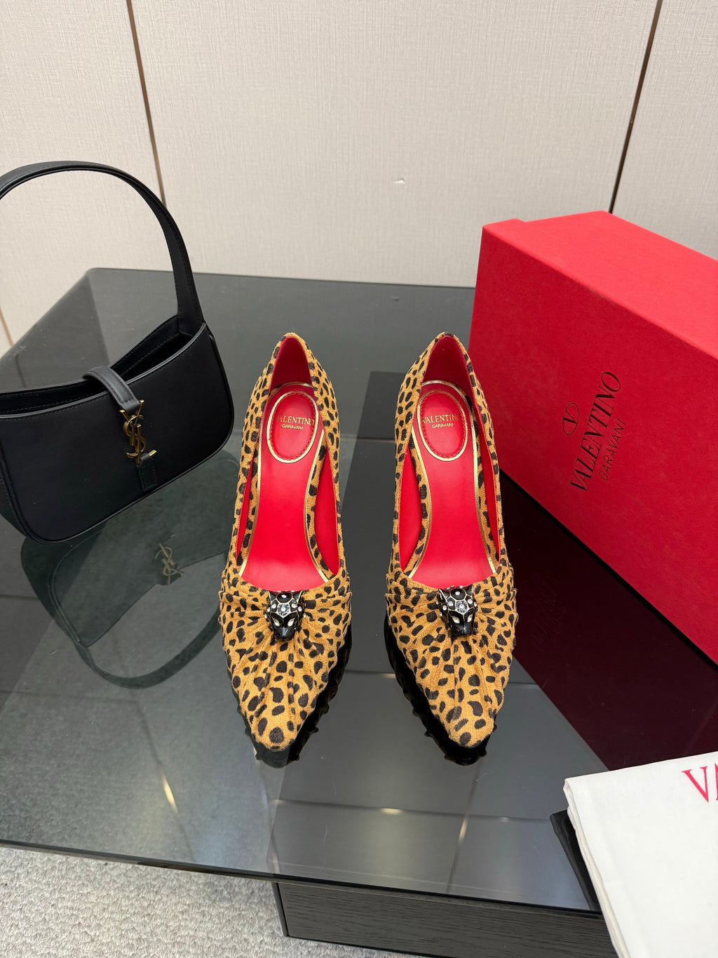 VT Panthea Pumps 105Mm Leopard Print Goatskin 630178