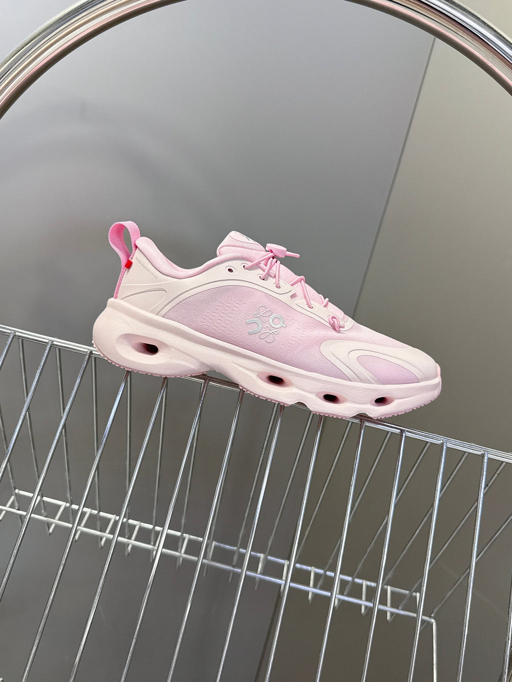 Loewe x On Cloudsolo Sneakers Pink Polyester and Mesh 536843