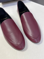 YSL 26s Loafer Burgundy Glossy Leather 635588