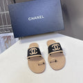 CC Spring Summer 2026 Mules Beige Black Raffia Lambskin 635522