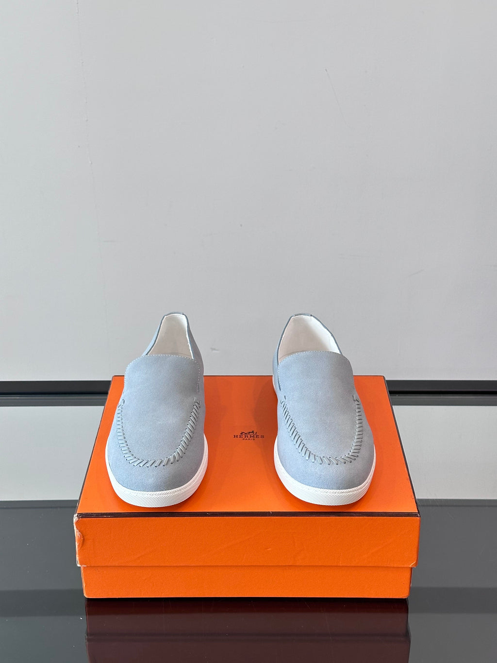 HM Men's Kiddy Slip-on Light Grey Suede 718282