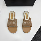 CC 25 Slippers Satin and Sheepskin 270798