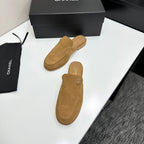 CC SS 2026 Pre Loafer Sandal Camel Suede 630503