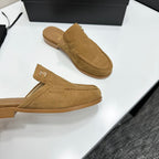 CC SS 2026 Pre Loafer Sandal Camel Suede 630503
