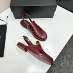 CC SS 2026 Pre Slingbacks Burgundy Calfskin 630506