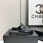 CC SS 2026 Pre Loafer Sandal Black Calfskin 630477