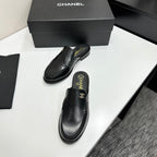CC SS 2026 Pre Loafer Sandal Black Calfskin 630477
