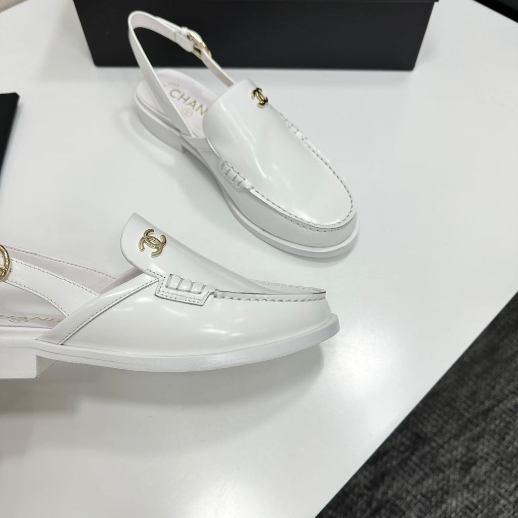 CC SS 2026 Pre Slingbacks White Calfskin 630479