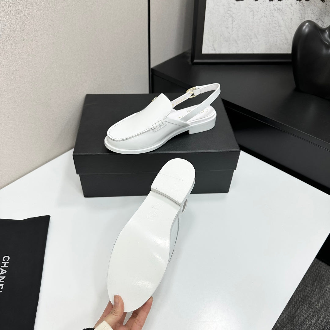 CC SS 2026 Pre Slingbacks White Calfskin 630479