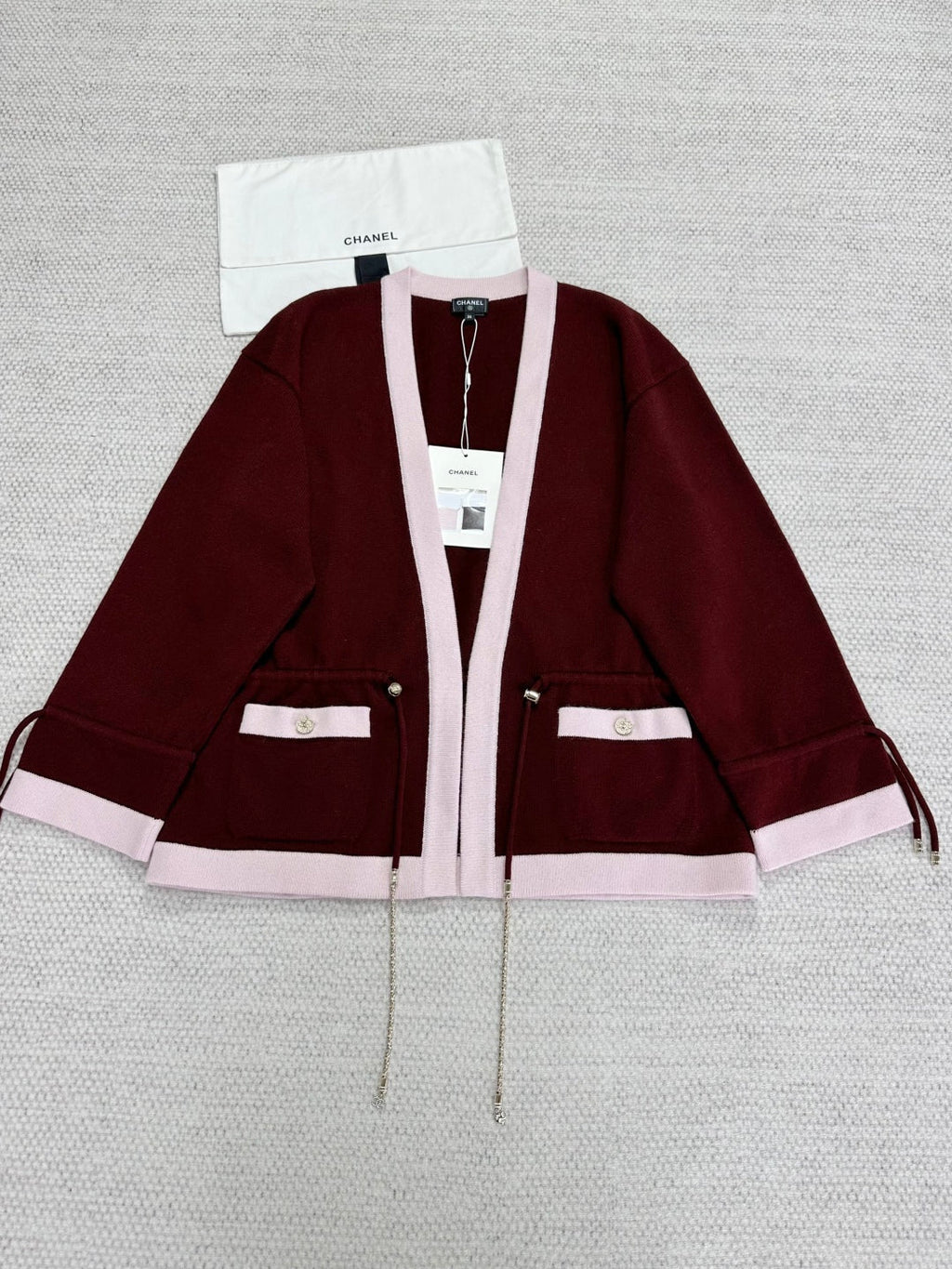 CC 25 Cardigan Red Cashmere