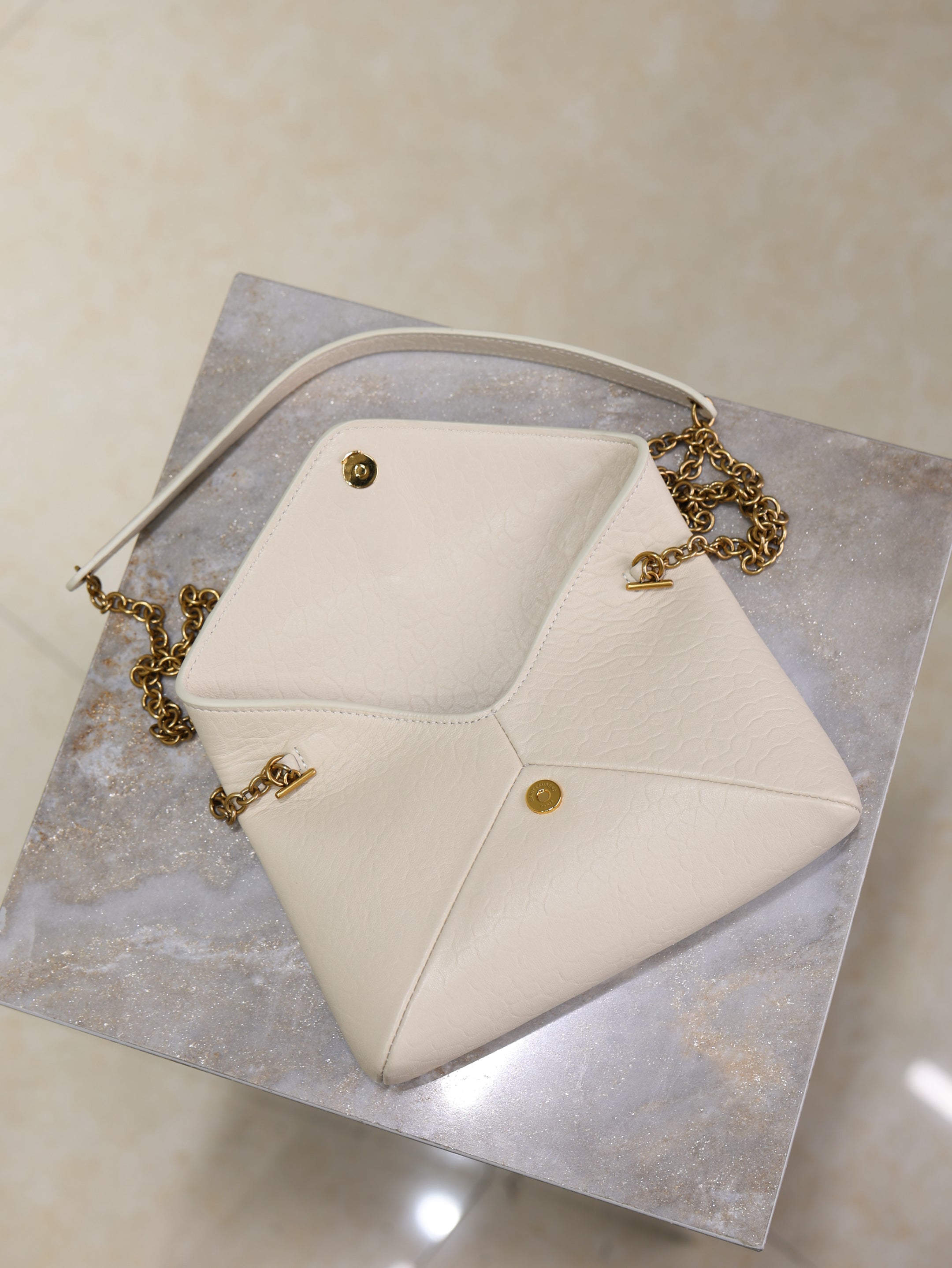 Calypso Bag 19cm White Elephant Leather