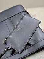 Y Small Bucket 23cm Black Leather