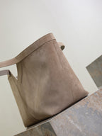 Y Tote Bag Gray Suede