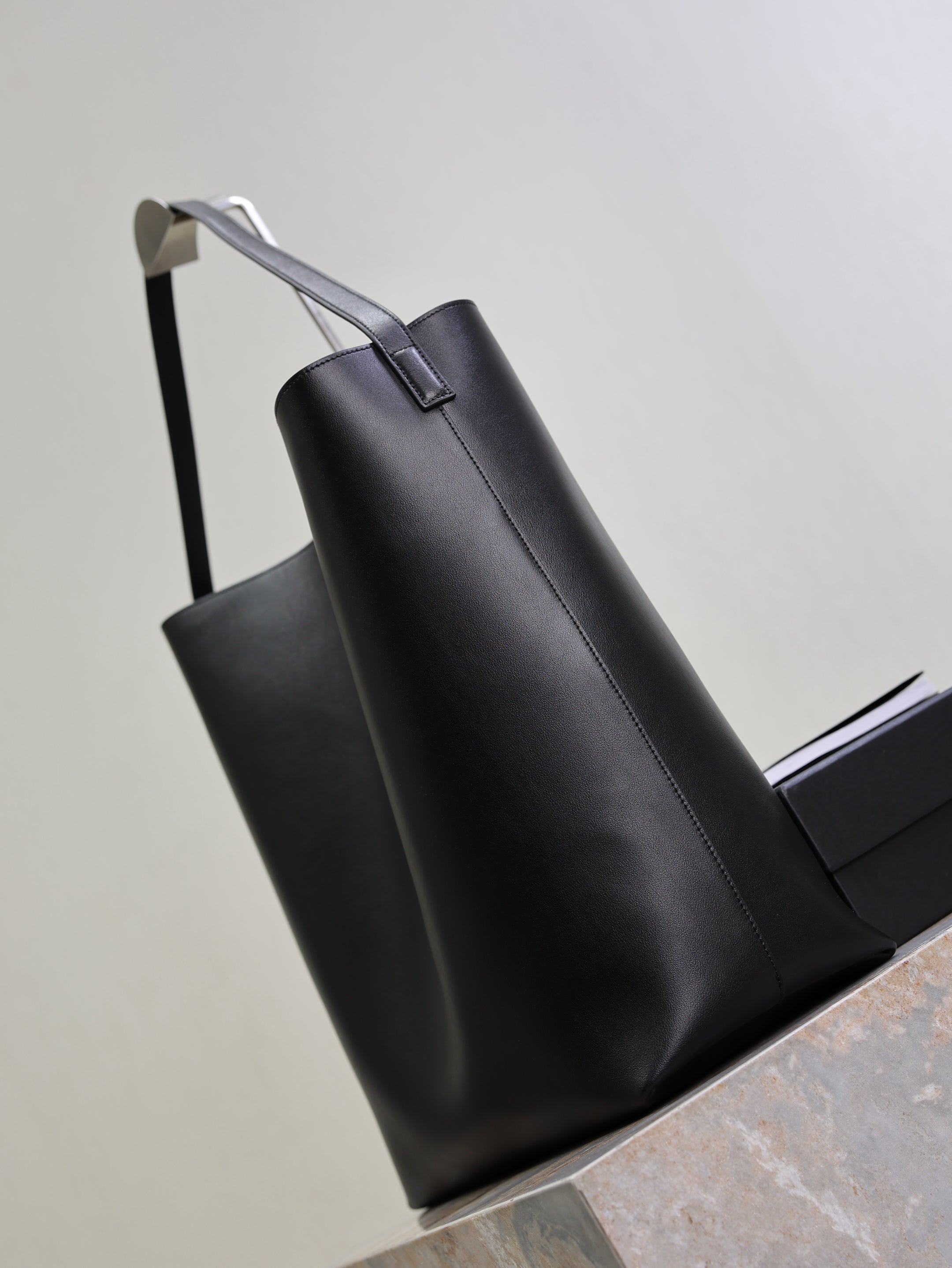 YSL Bold Hobo 37cm Black Cowhide