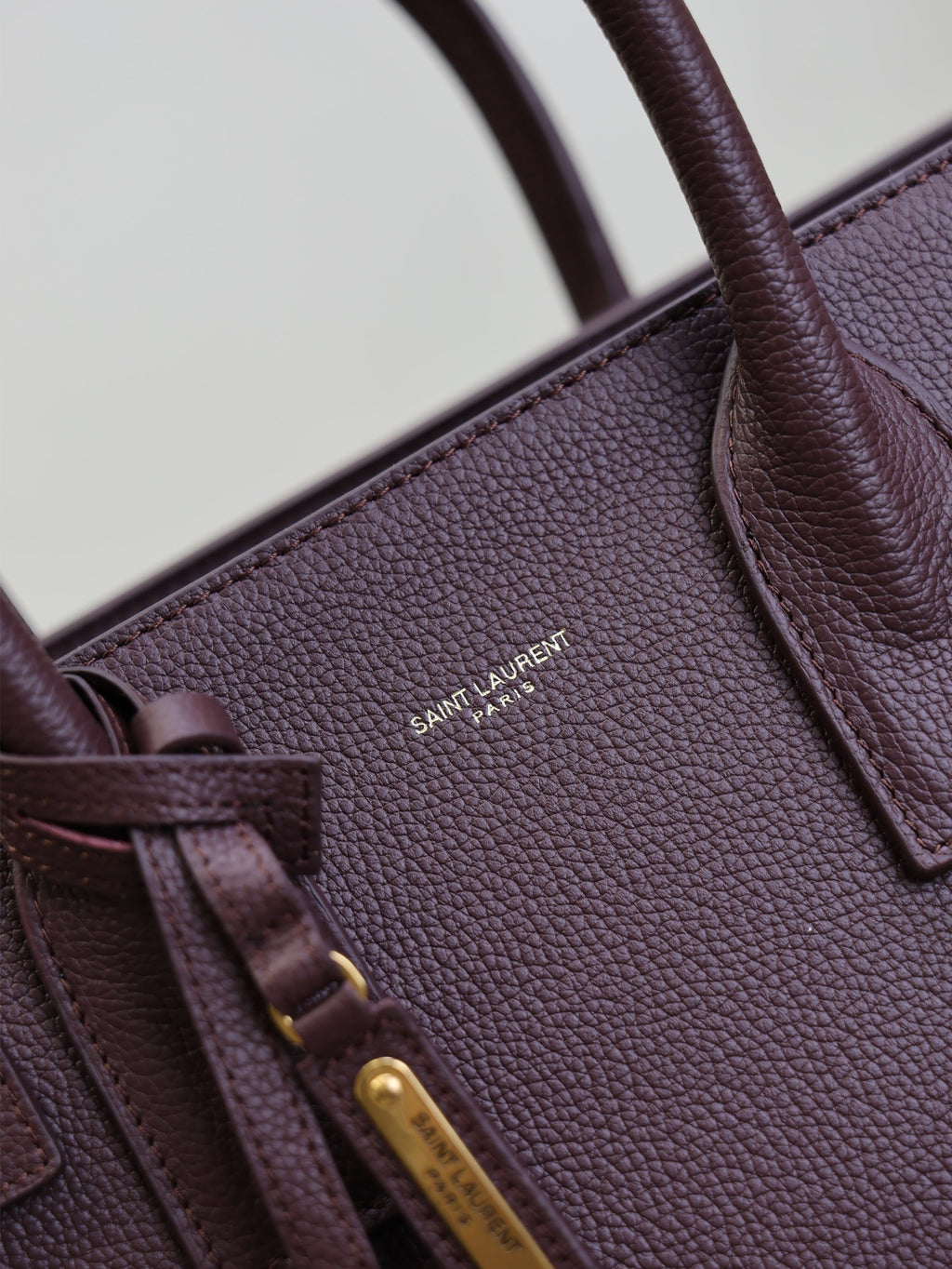 Sac De Jour Nano 32cm Dark Burgundy Grain Cowhide GHW