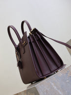Sac De Jour Nano 32cm Dark Burgundy Grain Cowhide GHW