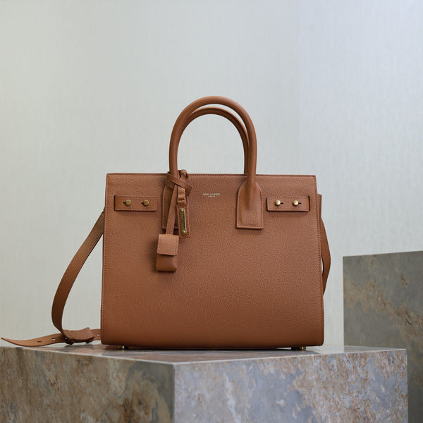 Sac De Jour Nano 32cm Brown Grain Cowhide GHW